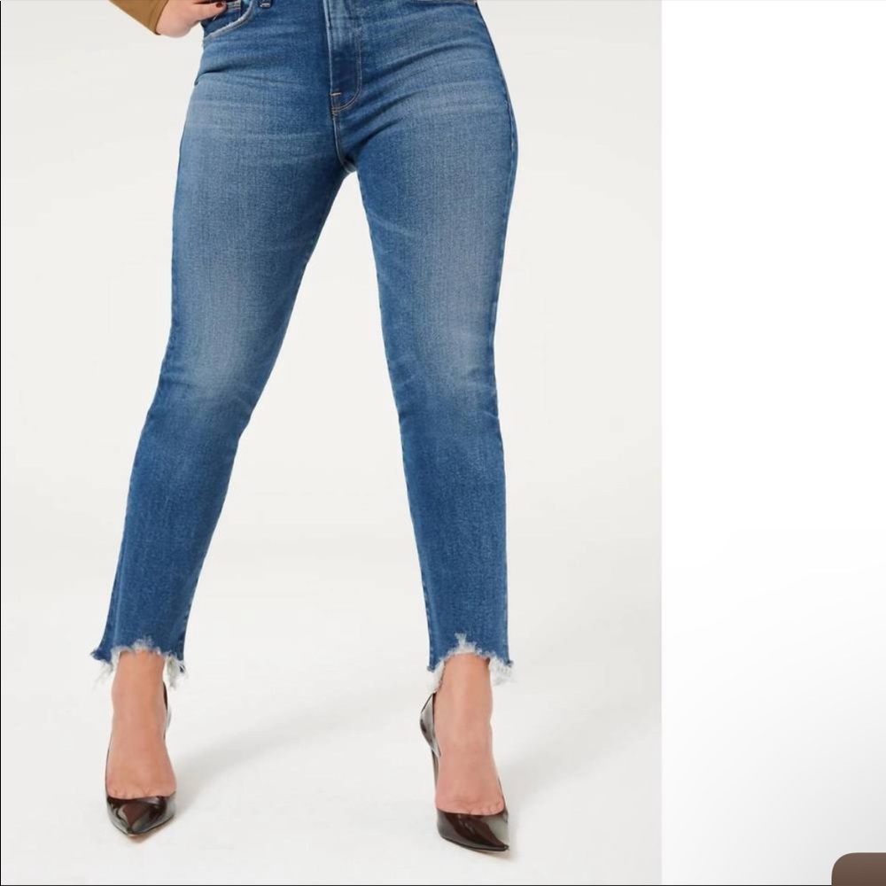 NWT Good American Good Legs Cigarette Jeans sz 27